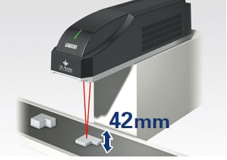 3D 레이저 마킹기, 42 mm 폭으로 초점 가변 인쇄