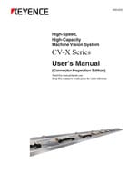 CV-X 시리즈 사용자 매뉴얼 커넥터 검사편 (영어)