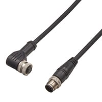 GS-P8LC1 - M12 L자 커넥터 타입 케이블 연장용(직선) 표준 타입 (8-핀) 1 m