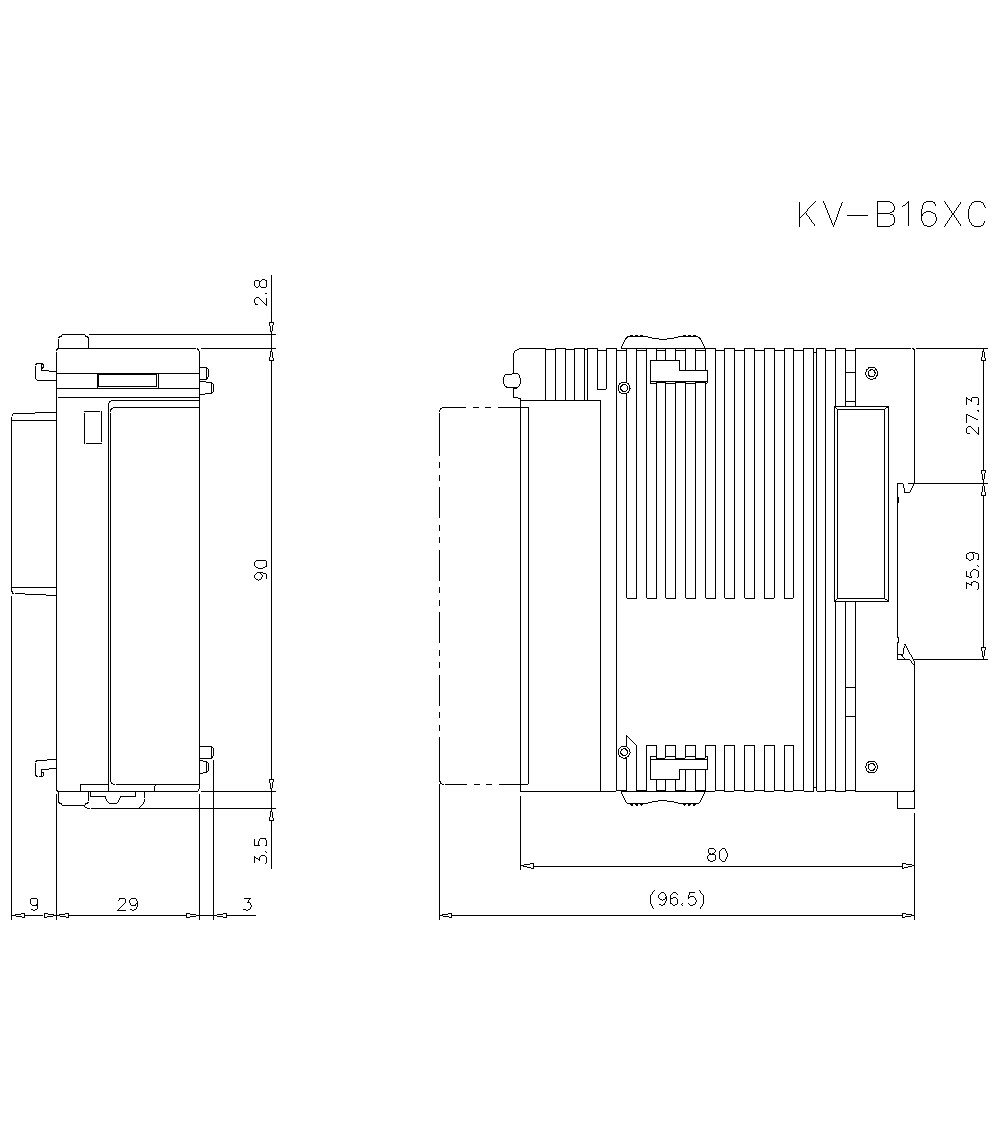 KV-B16XC Dimension